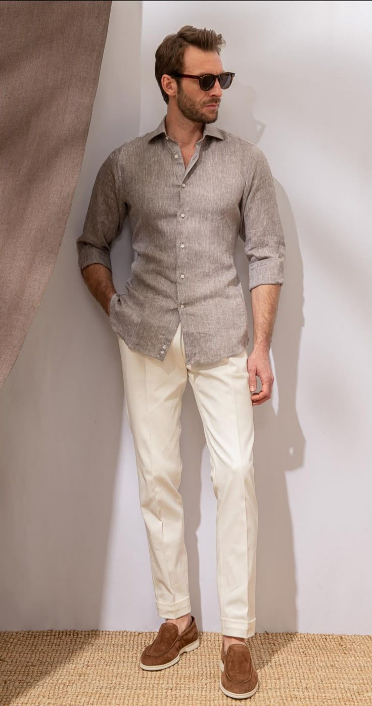 ESPARANO® Summer Linen Shirt
