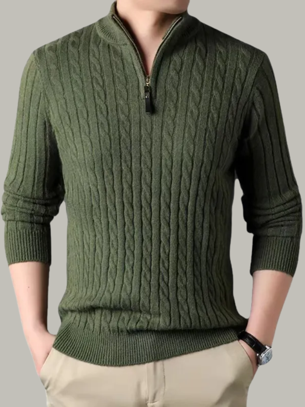 ENRICO®  Winter Men's Quarter Zip Sweater