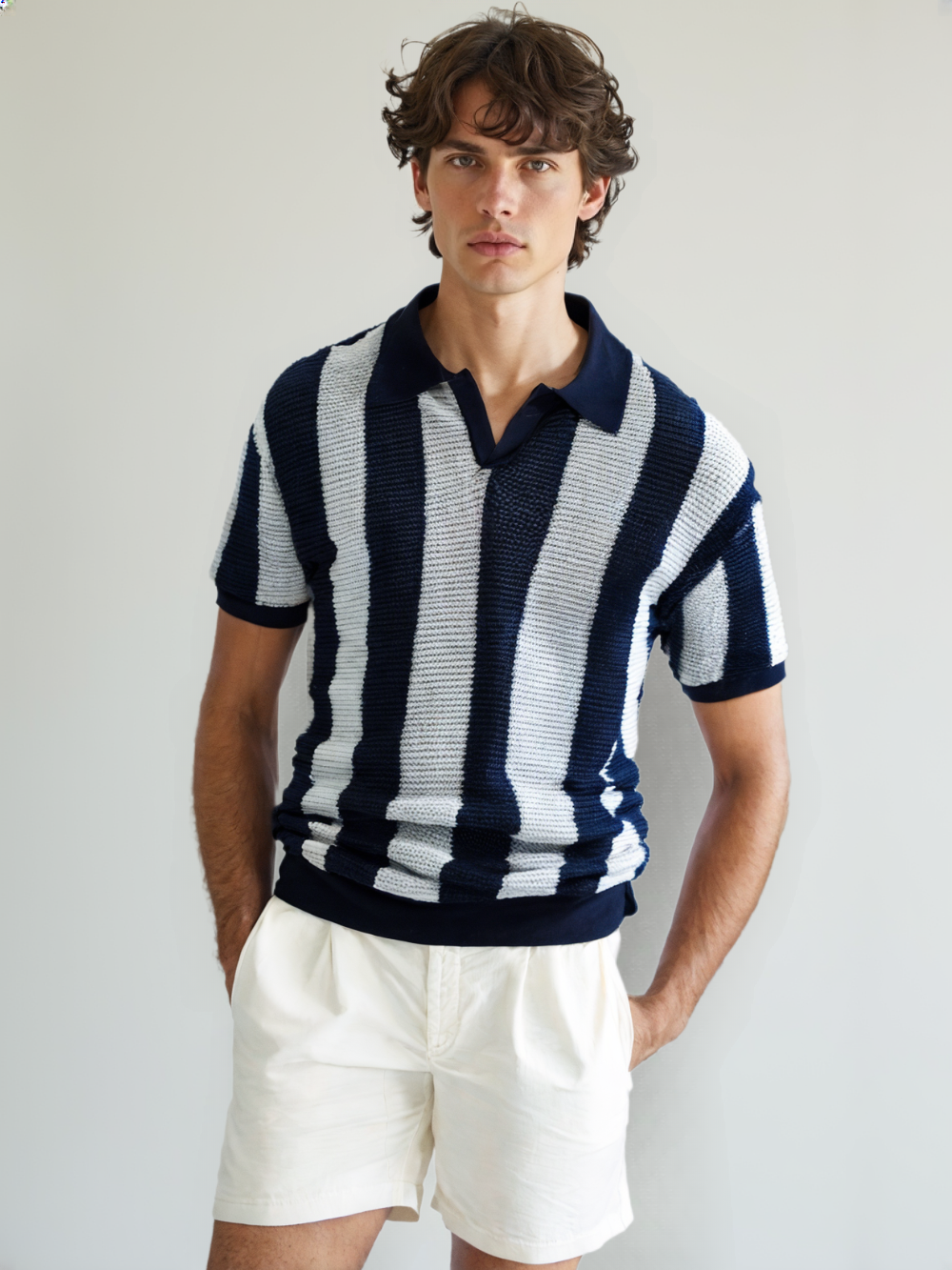 KOSTAS®  Cotton Hollow Out Polo Shirt