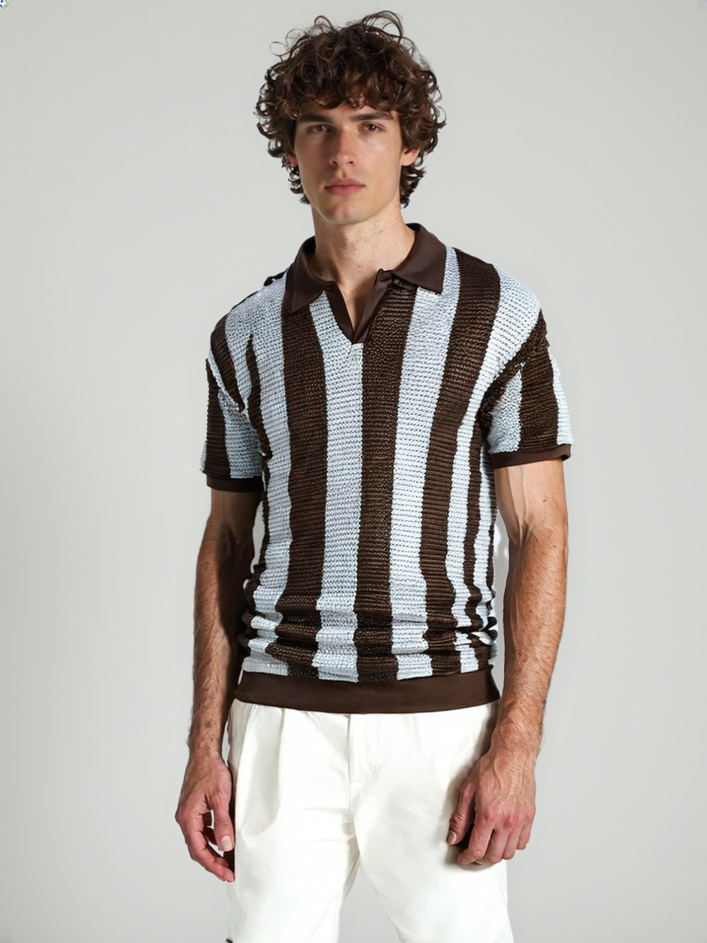 KOSTAS®  Cotton Hollow Out Polo Shirt