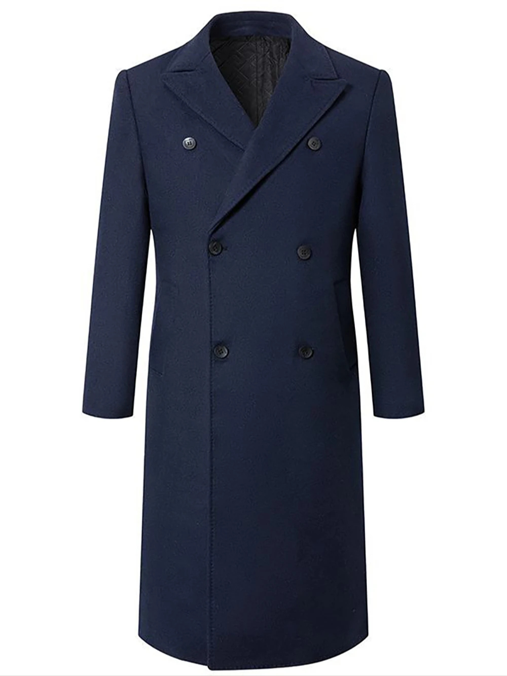 FANG® Extra Long Knee-Length Woolen Coat