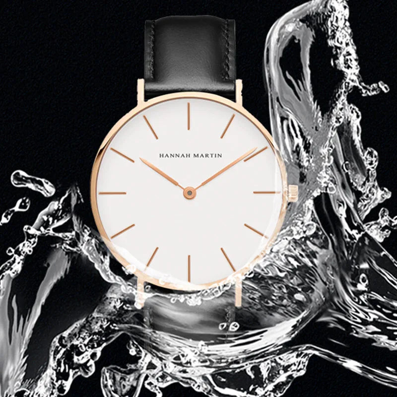 SCOSEZE® Silver Brown Leather Watch