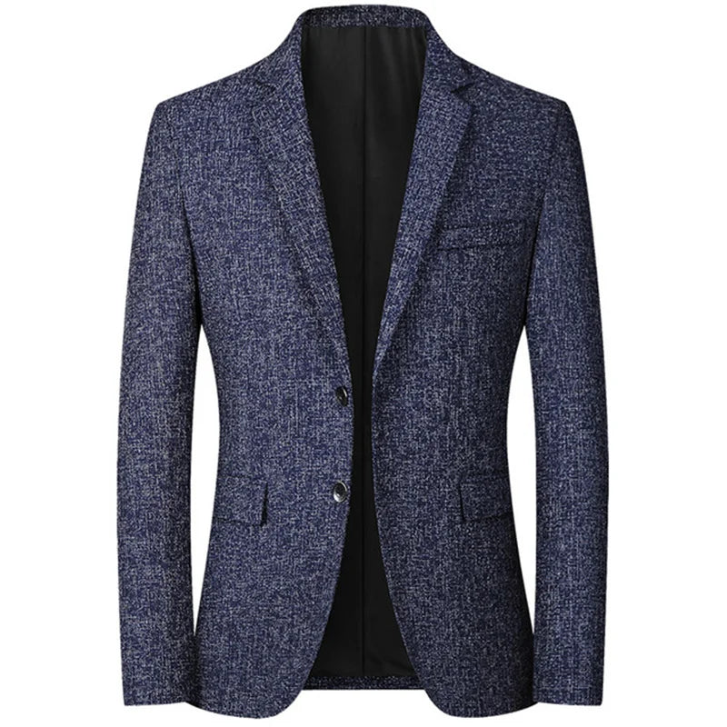 HENRIQUE® Slim Fit Casual Blazer – Men's Fashionable Business Suit Jacket