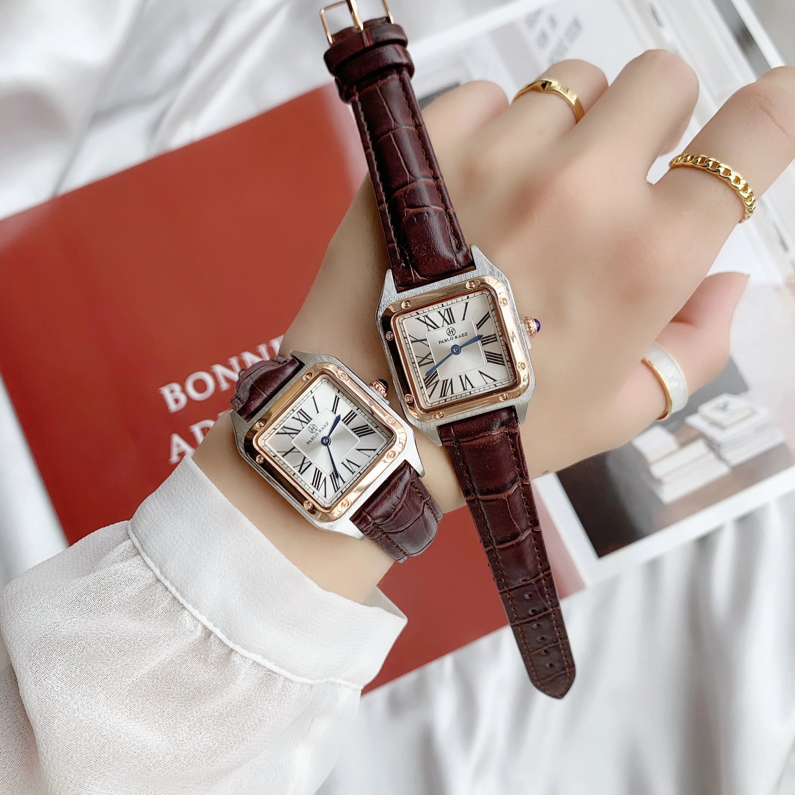 ROBERTTA® Wristwatch Brown Leather