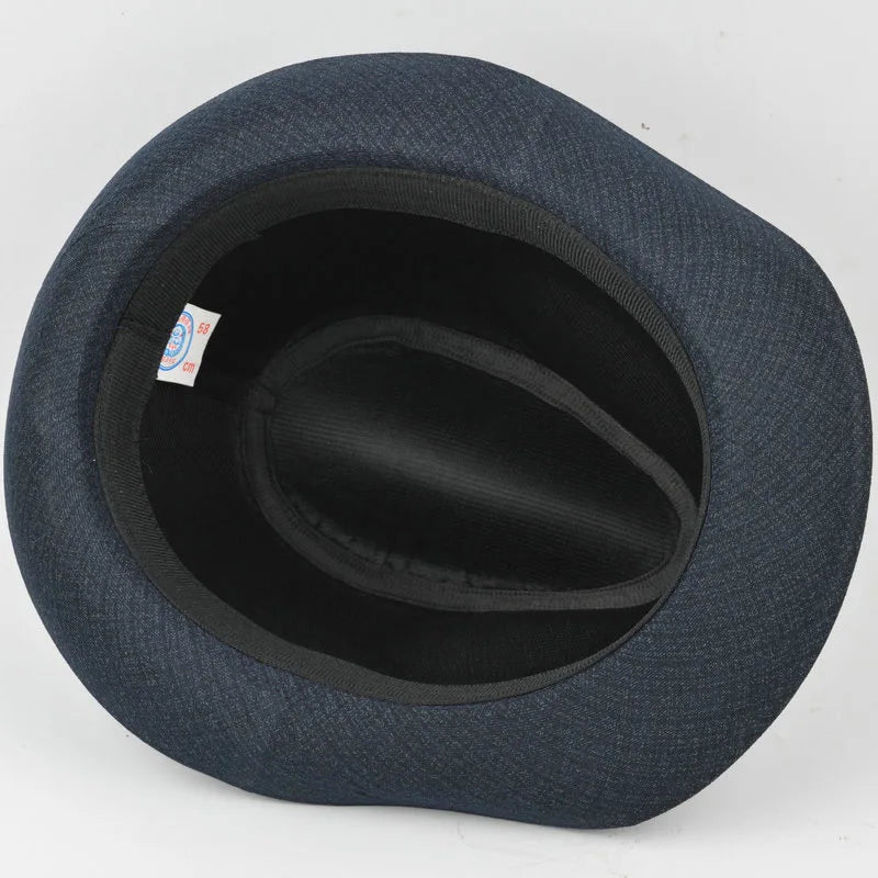 BRAXTON® Autumn & Winter Men’s Fedora – Classic Plaid Jazz Bowler Hat