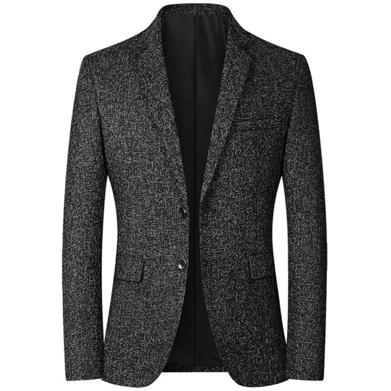 HENRIQUE® Slim Fit Casual Blazer – Men's Fashionable Business Suit Jacket