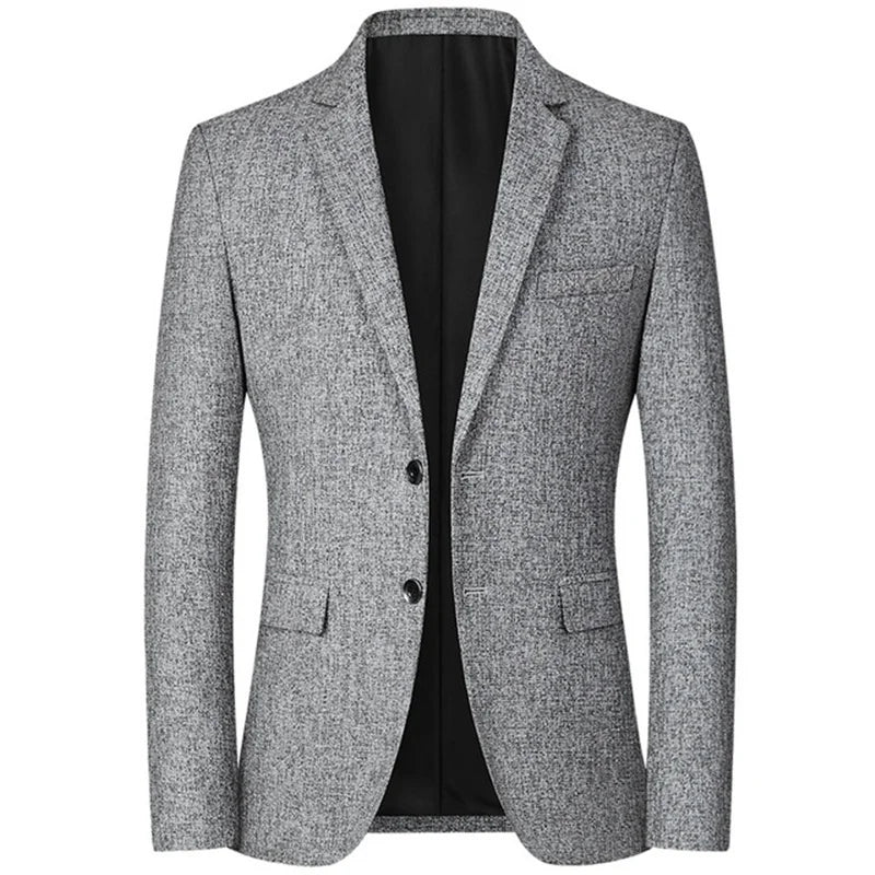 HENRIQUE® Slim Fit Casual Blazer – Men's Fashionable Business Suit Jacket