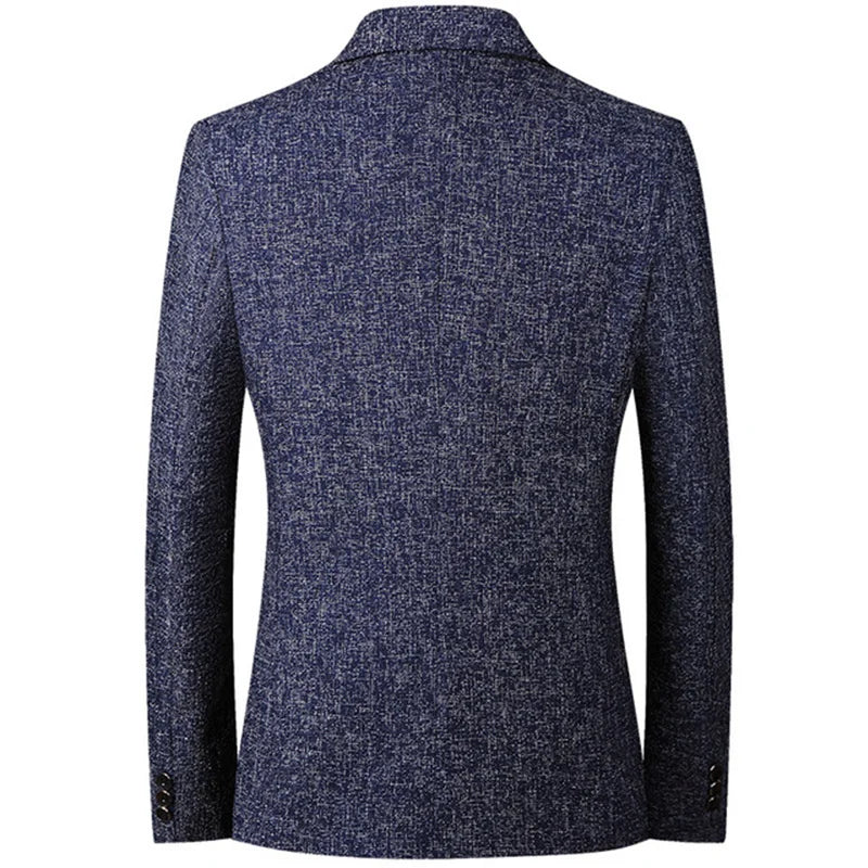 HENRIQUE® Slim Fit Casual Blazer – Men's Fashionable Business Suit Jacket