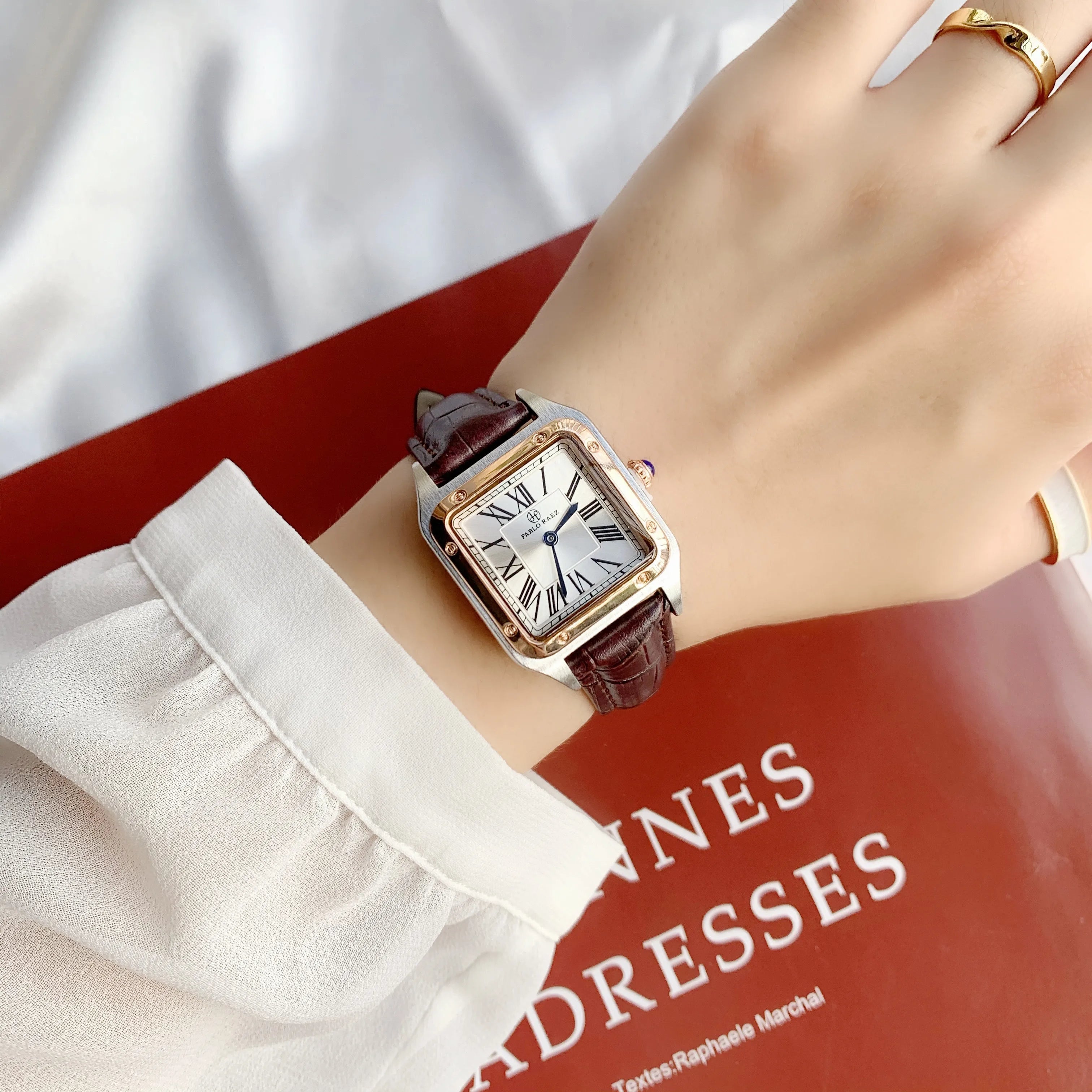 ROBERTTA® Wristwatch Brown Leather