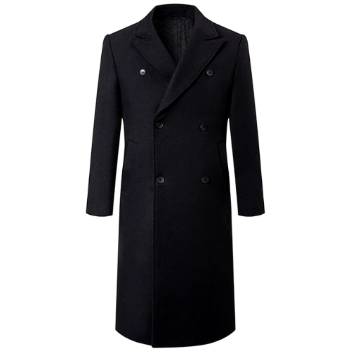 FANG® Extra Long Knee-Length Woolen Coat