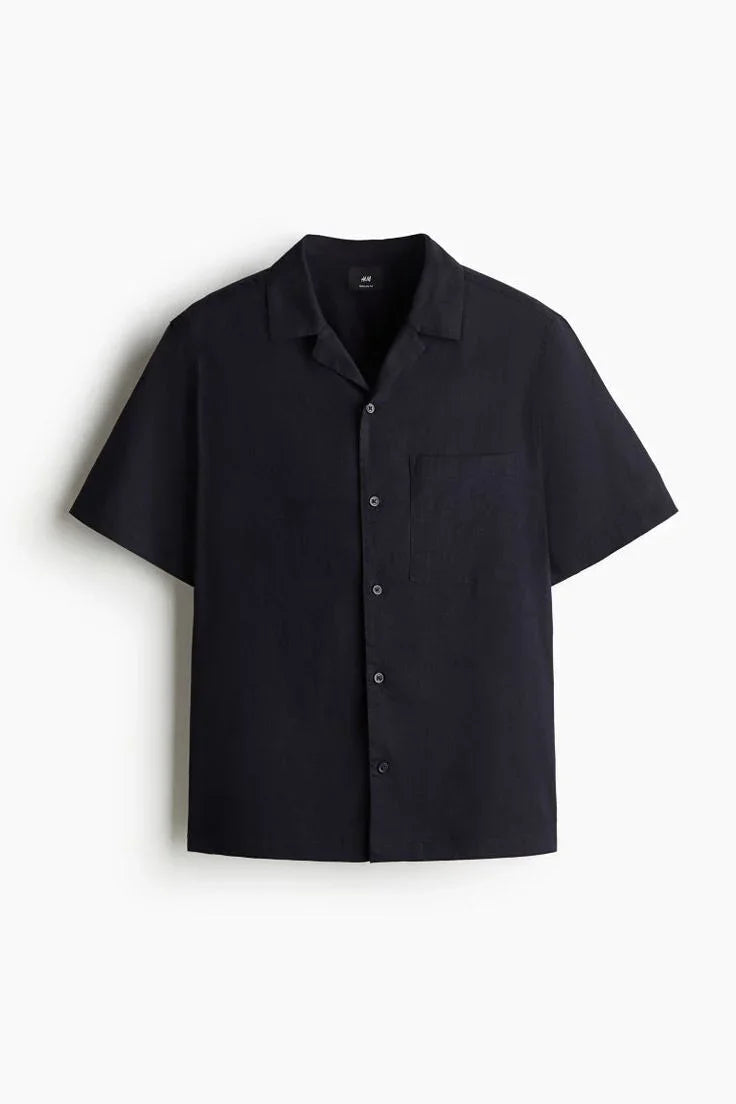 TURIM® Collar Vintage Black T-shirt