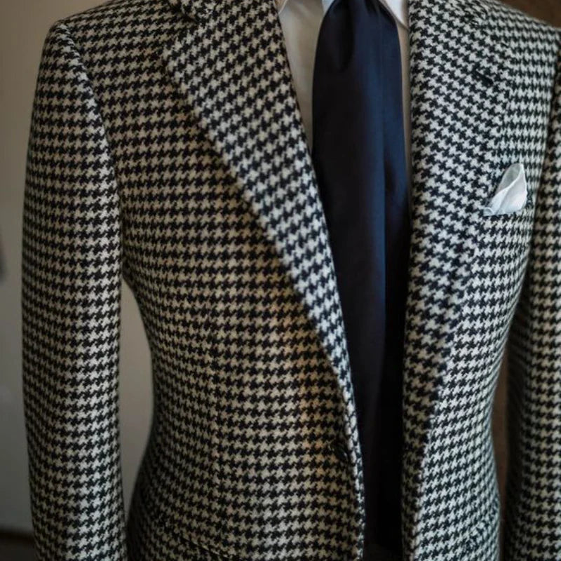 VIKTOR® Plaid Notched Lapel Suit Jacket