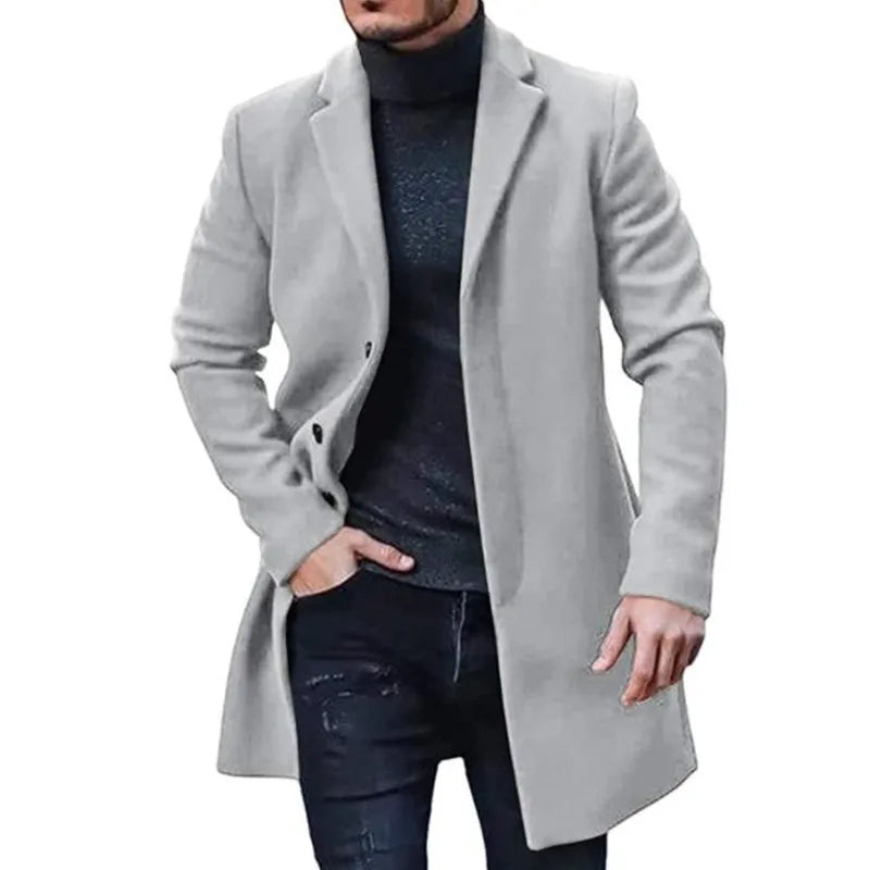 URBANNO® Solid Color Streetwear Jacket for Men