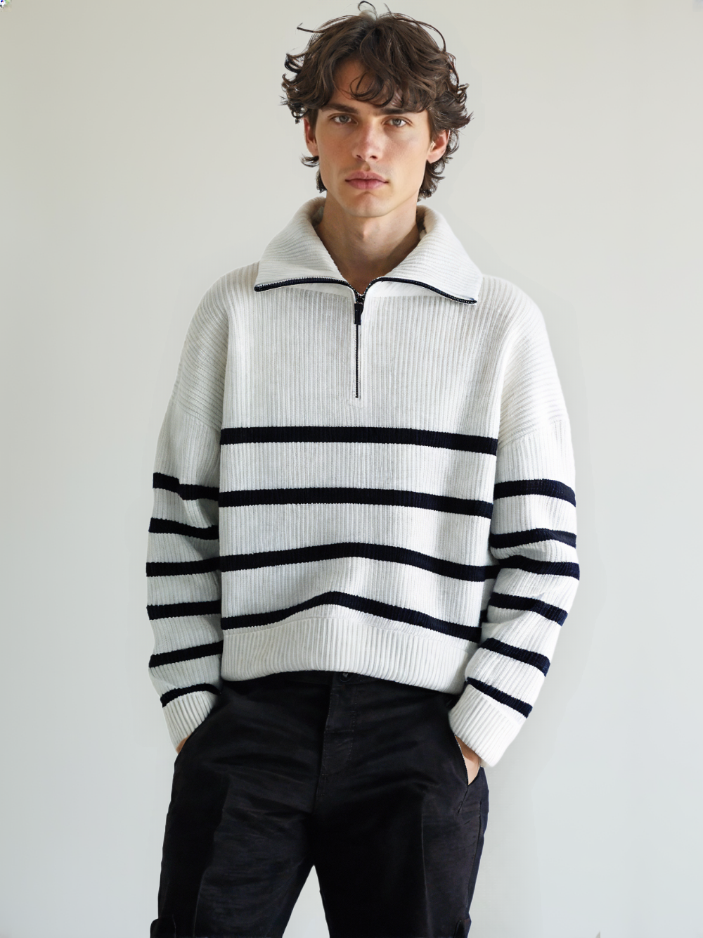 PORTO FINO®  Men's Striped Sweater