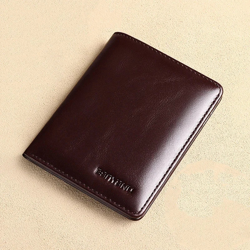 VALEN® RFID Genuine Leather Slim Wallet for Men