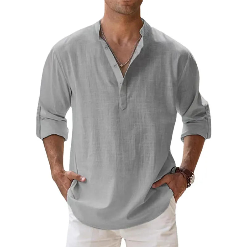 TIRRENO® Cotton Linen Shirts Casual