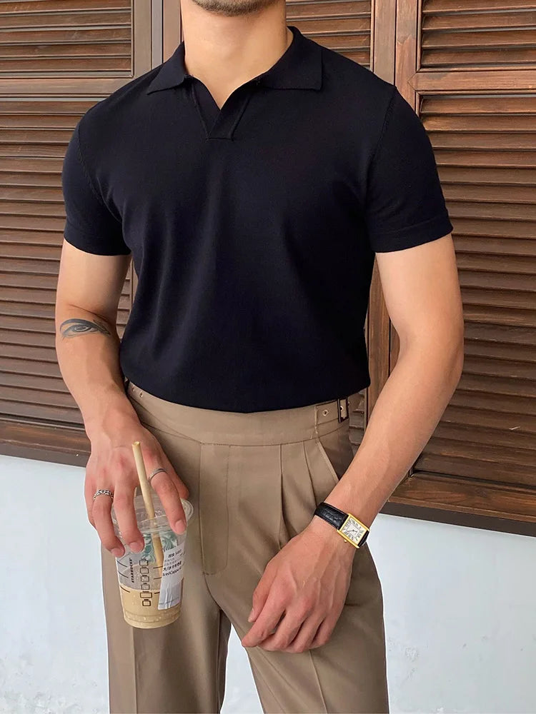 LIVORNO® Casual Men Polo Shirt