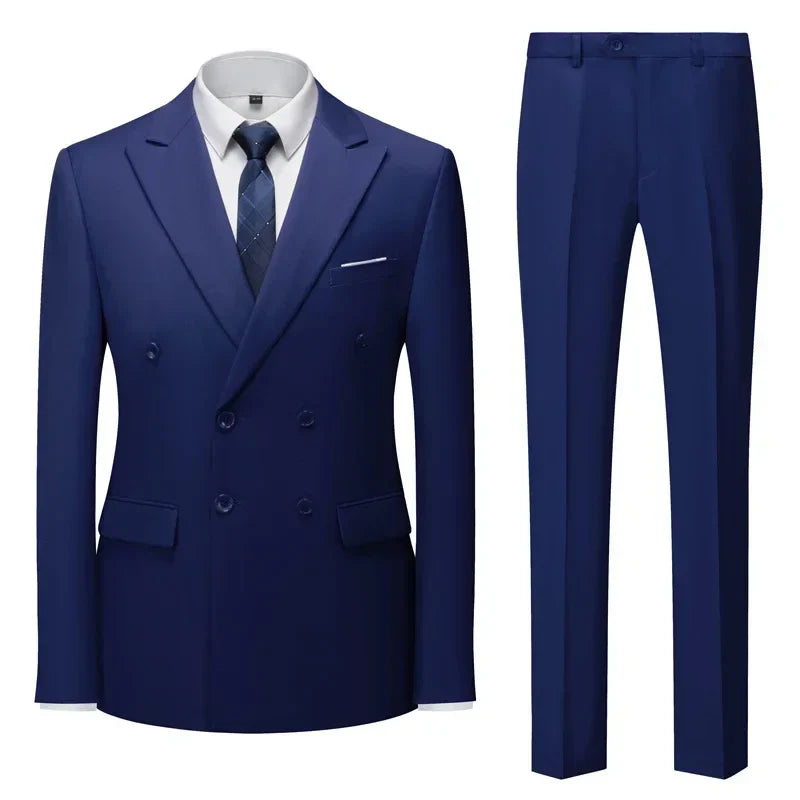 ALEKSEI®  Suit Jacket Blazers Coat Pants 2 Peaces Set