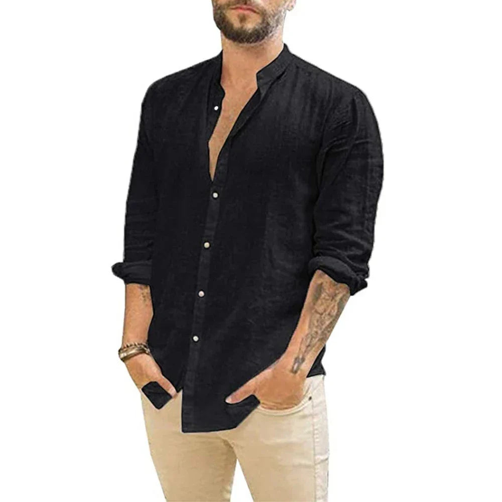 SAN MARINO® Cotton Linen Summer Shirt for Men´s