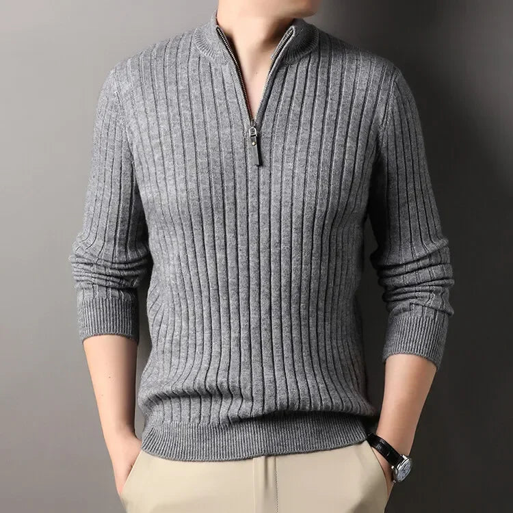 COMO® Sweater – Quarter-Zip Turtleneck Edition