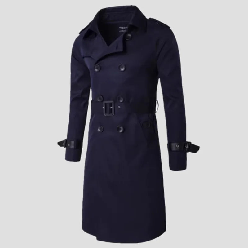 PANNOS®  Long Trench Coat with Belt