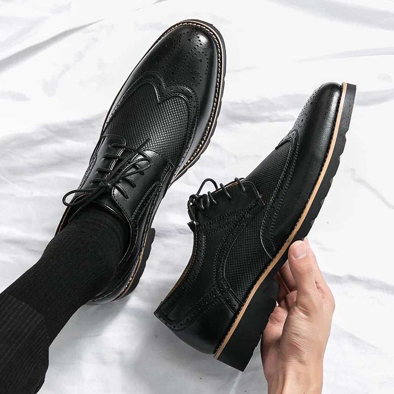 BROGUE® Handmade Leather Classic Shoes