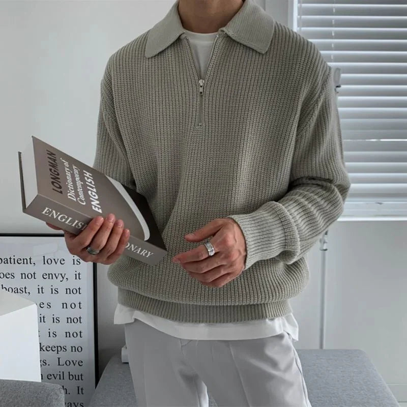 CALORÉ® Men's Polo Pullover Sweatshirt
