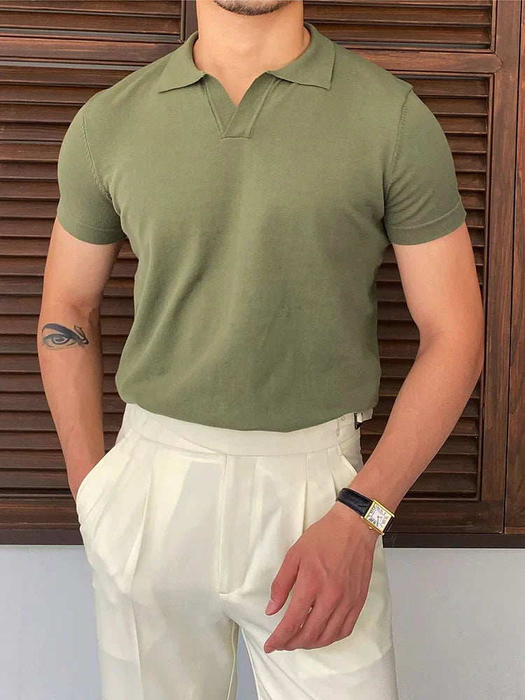 LIVORNO® Casual Men Polo Shirt