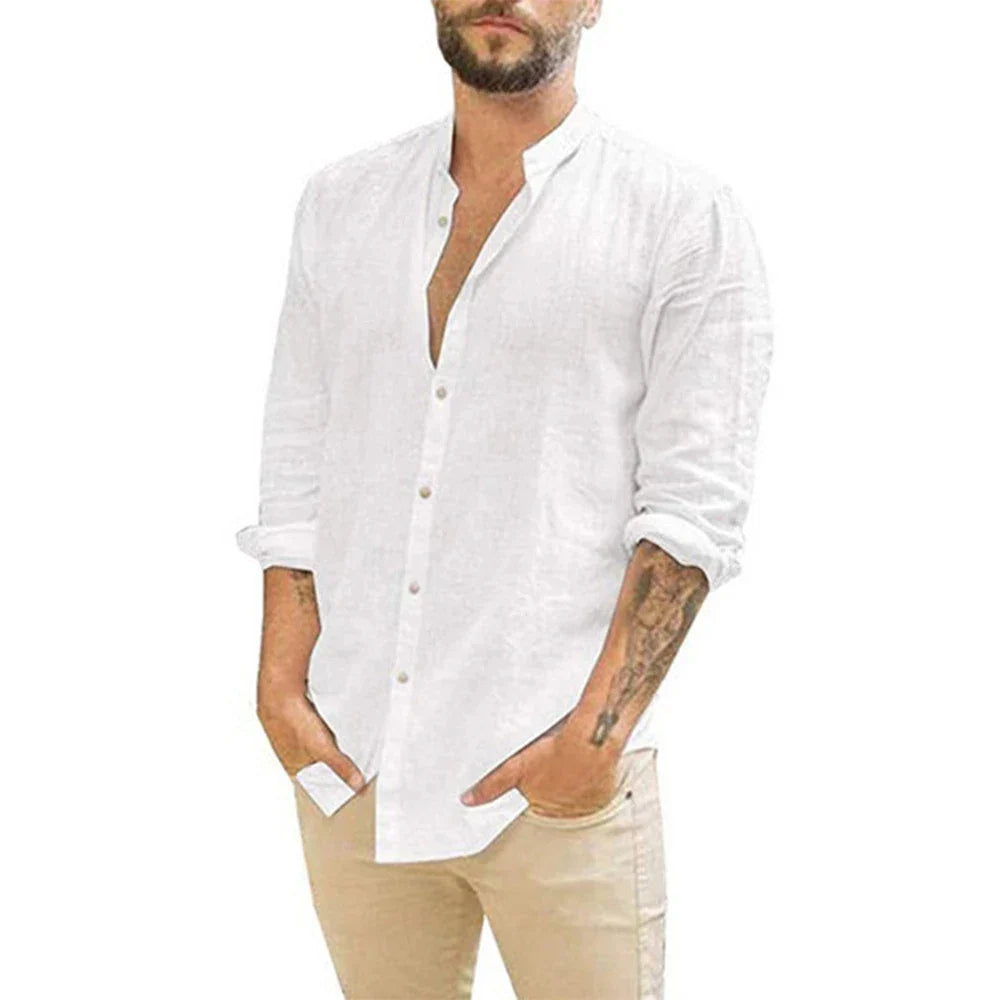 SAN MARINO® Cotton Linen Summer Shirt for Men´s