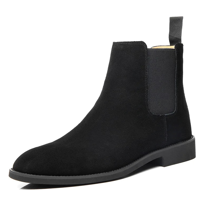 MANI® Retro Suede Genuine Leather Chelsea Boots for Men