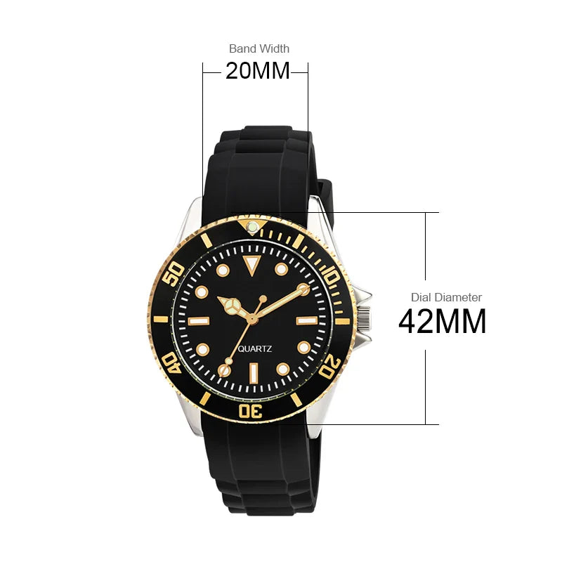MALATRONI® Elegant Black Men's Watch
