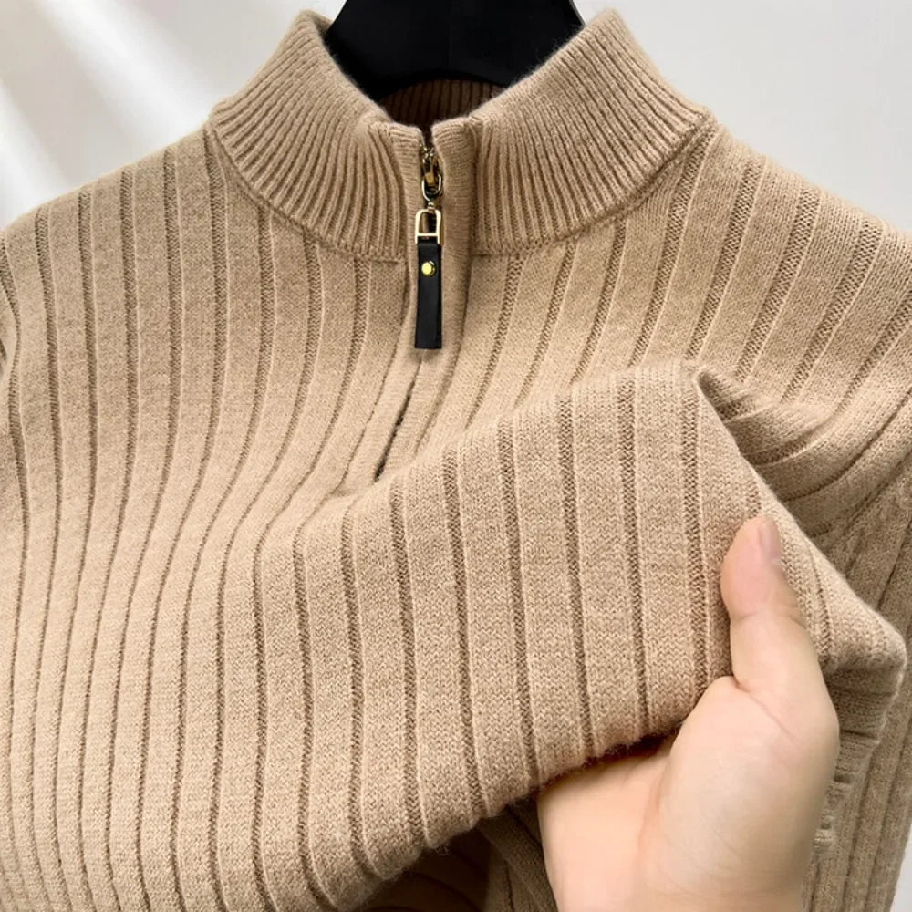 COMO® Sweater – Quarter-Zip Turtleneck Edition