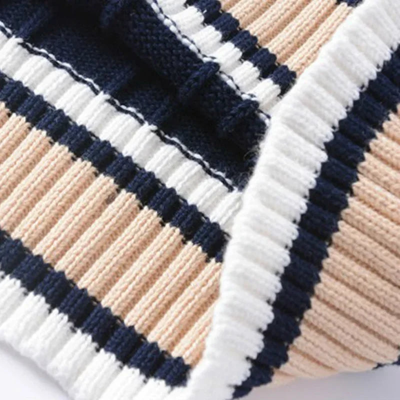 ANDREA® V-neck Retro Sweater