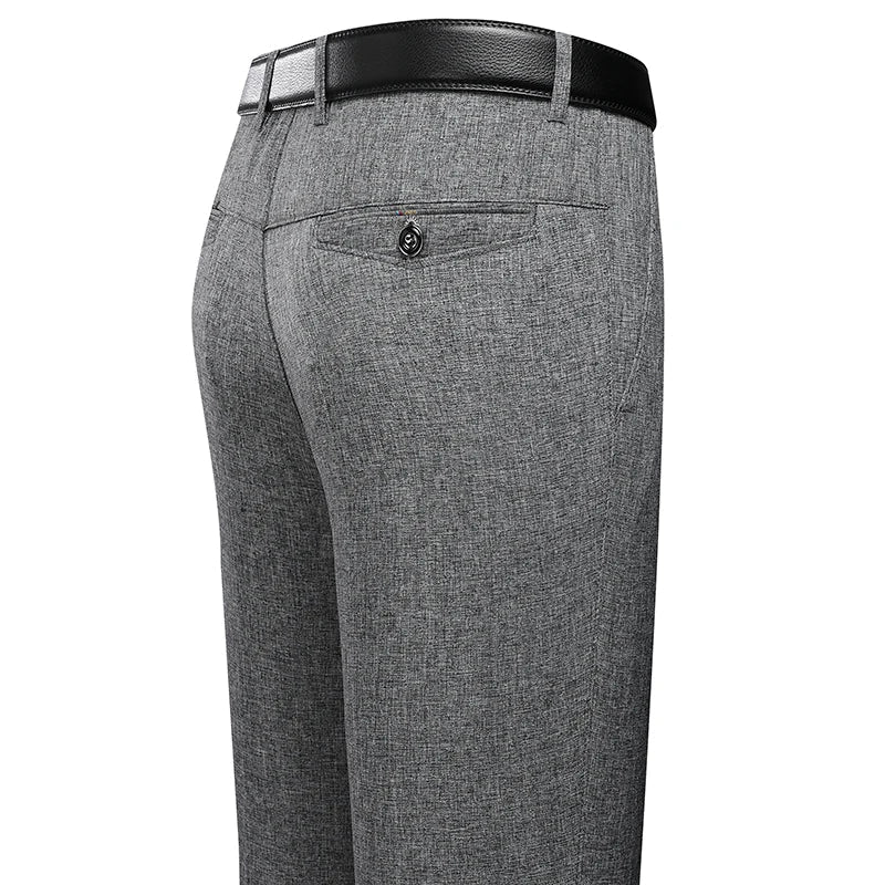 CARLYTON® Men's Business Casual Dress Pants - Summer & Autumn Straight Fit