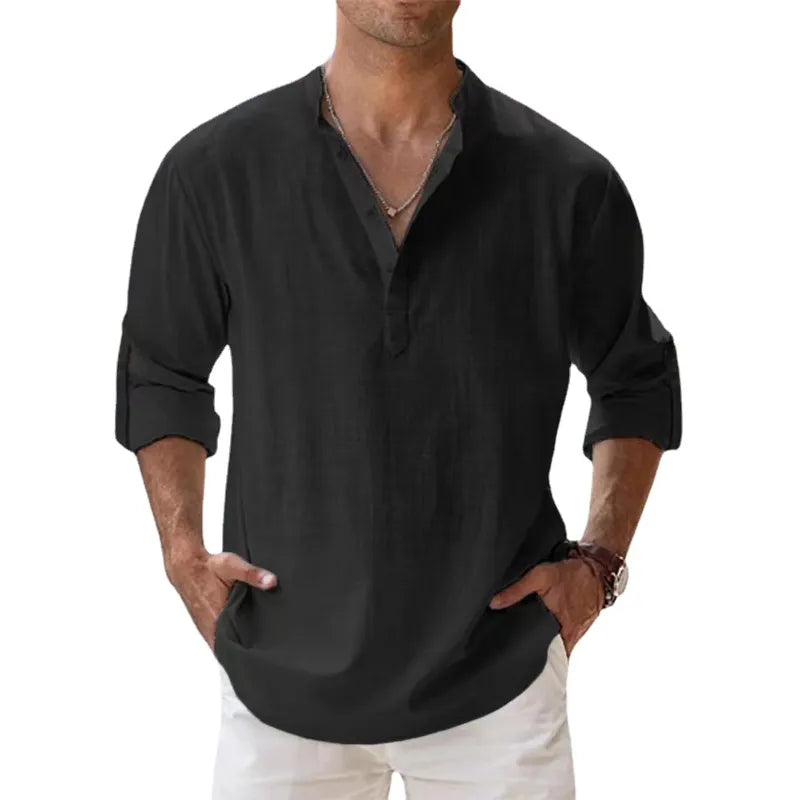 TIRRENO® Cotton Linen Shirts Casual