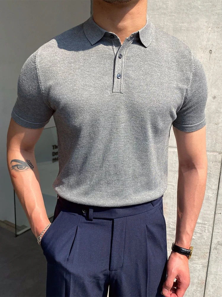 LIVORNO® Casual Men Polo Shirt