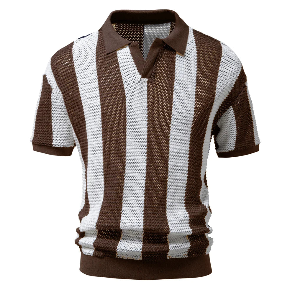 KOSTAS®  Cotton Hollow Out Polo Shirt
