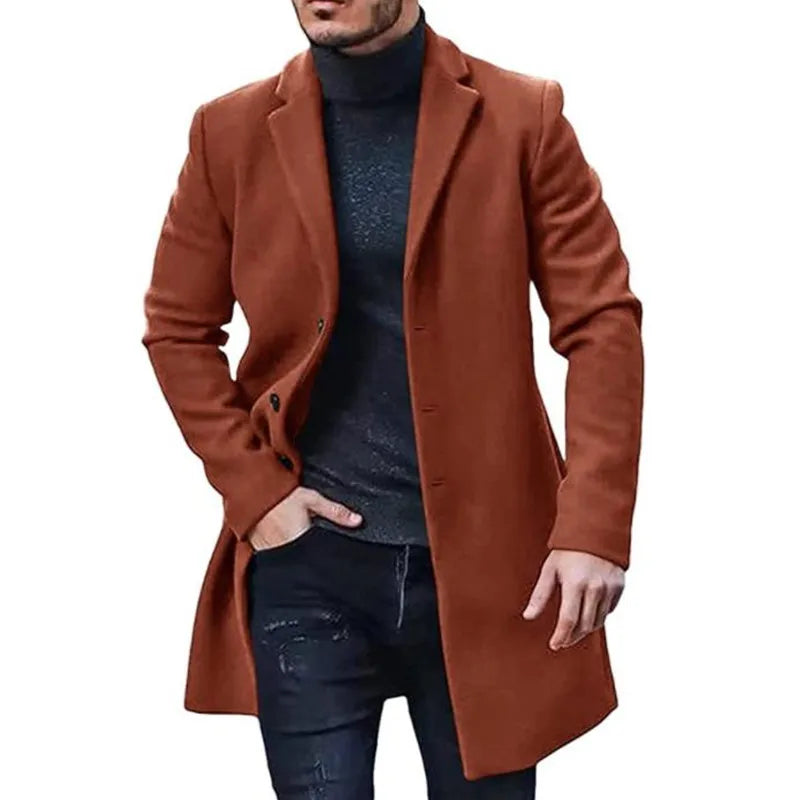 URBANNO® Solid Color Streetwear Jacket for Men