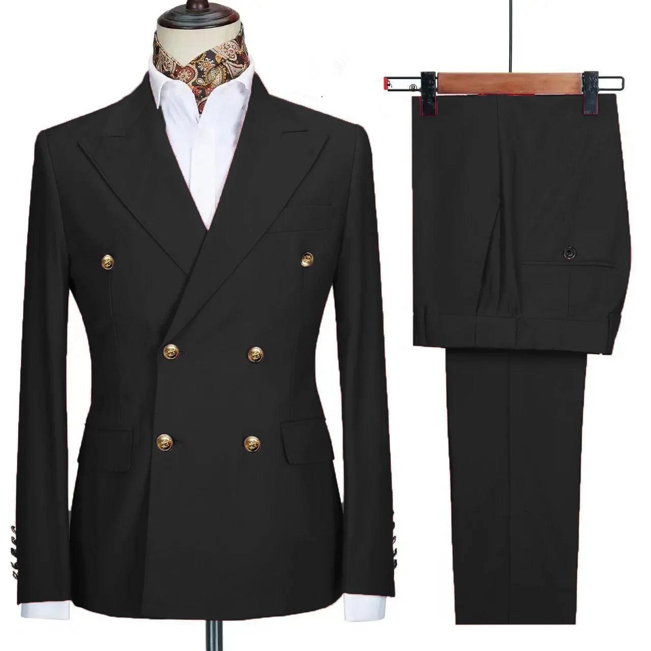 RENNEI® Slim Fit Suit Blazers Jacket Pants