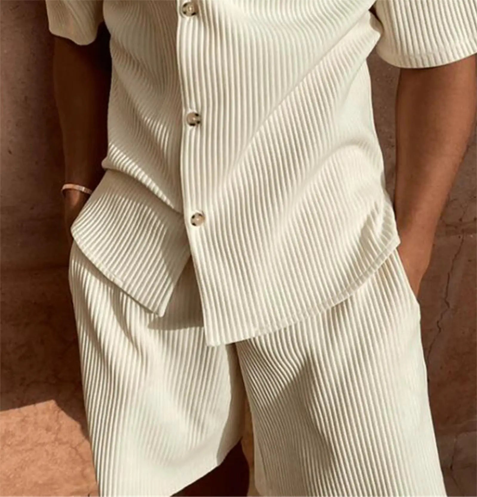 DMITRI® Solid color corduroy casual set