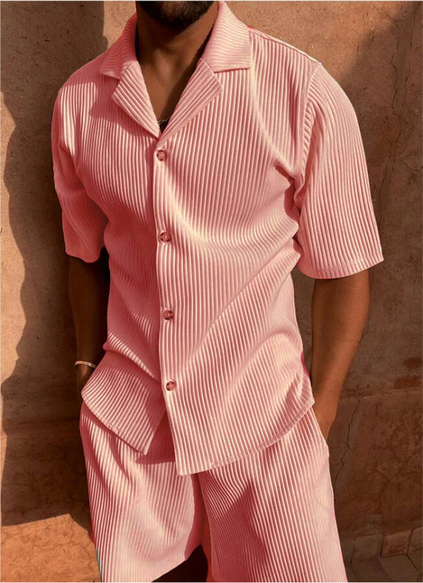 DMITRI® Solid color corduroy casual set