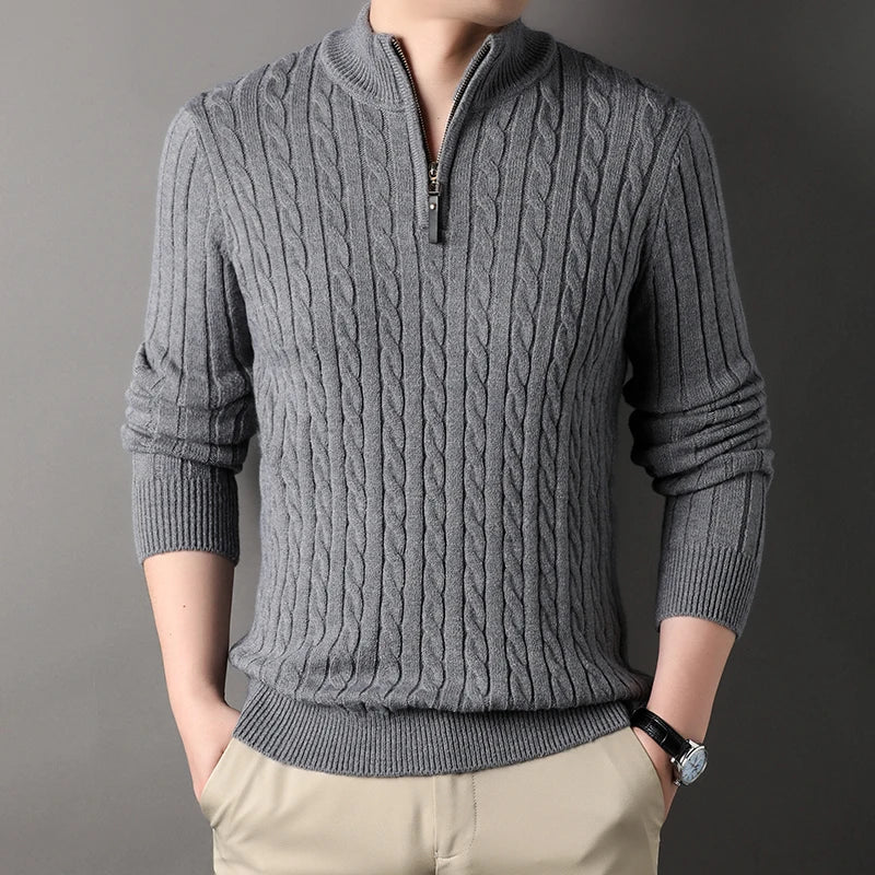 ENRICO®  Winter Men's Quarter Zip Sweater