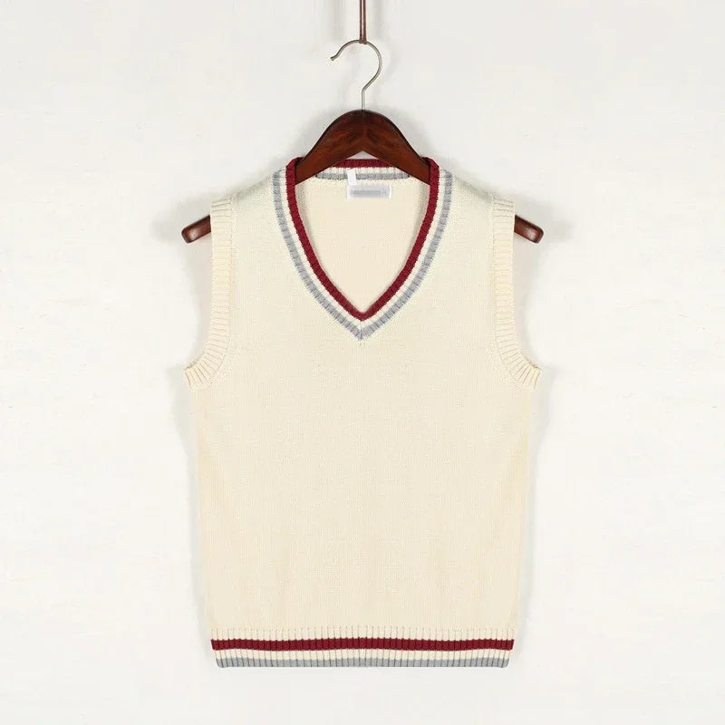 ANDREA® V-neck Retro Sweater