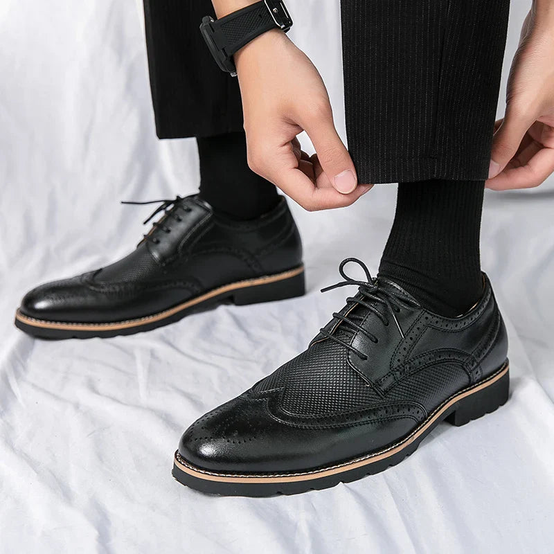 BROGUE® Handmade Leather Classic Shoes