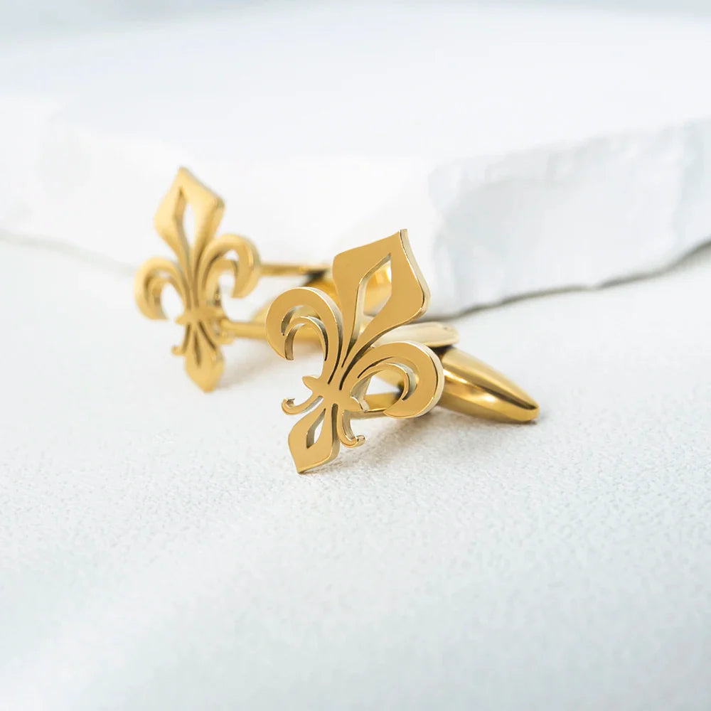 LEONIDAS® Holy Lily Flower Cufflinks