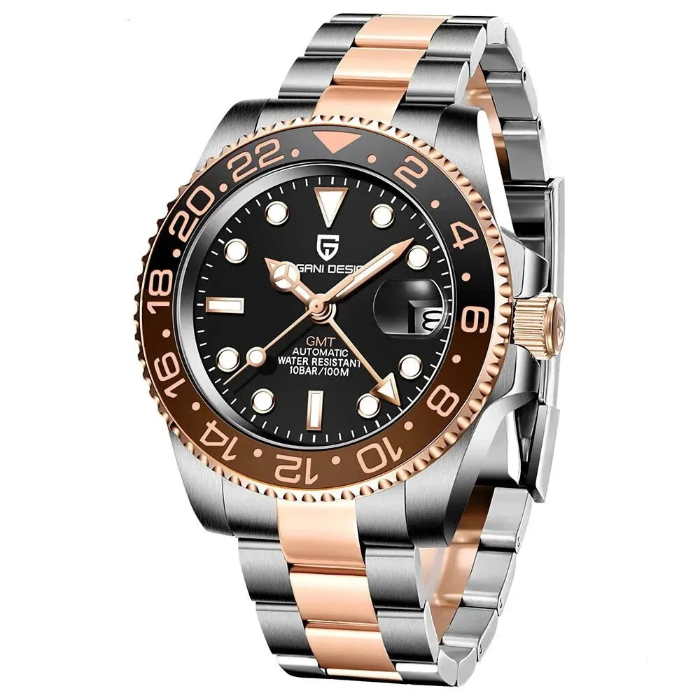 PAGANI®  Men's Silver Waterproof Watch