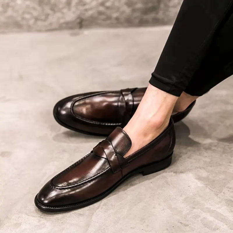 ITALO® Casual Leather Male Loafers
