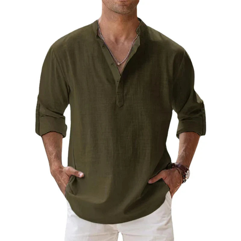 TIRRENO® Cotton Linen Shirts Casual
