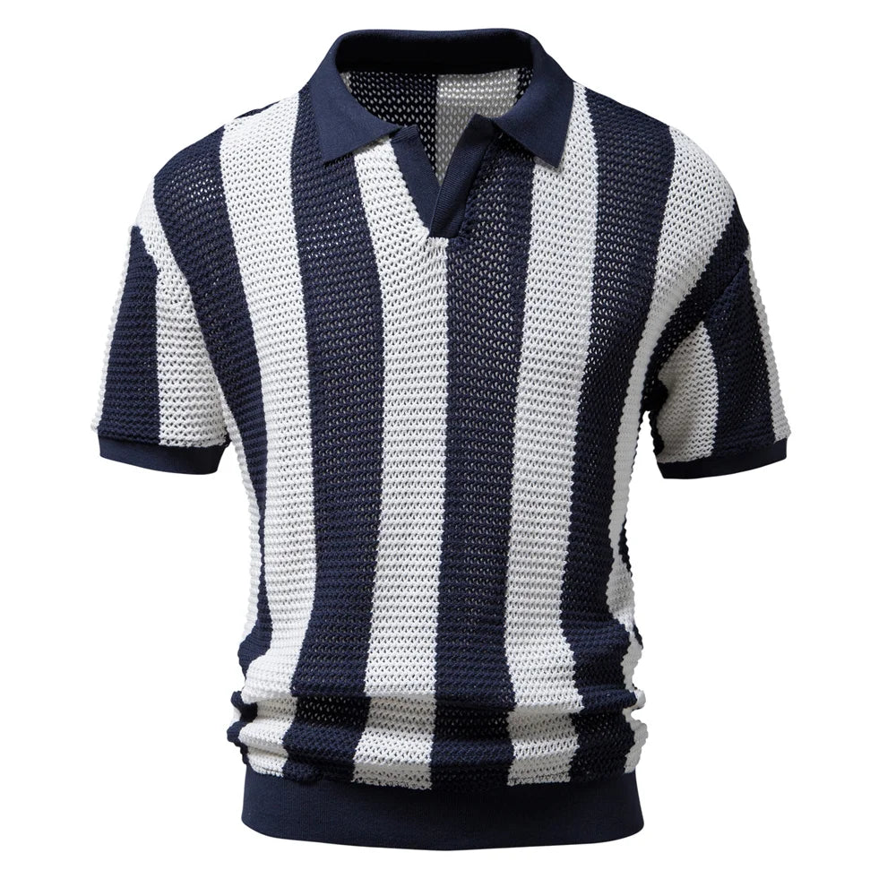 KOSTAS®  Cotton Hollow Out Polo Shirt