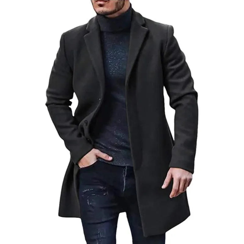 URBANNO® Solid Color Streetwear Jacket for Men